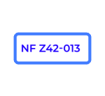 picto d'un panneau avec NFZ42-013
